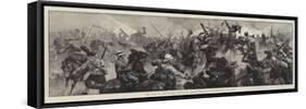 The War in the Soudan, Battle of Tamasi, Gallant Re-Capture of the Guns-William Heysham Overend-Framed Stretched Canvas