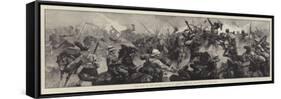 The War in the Soudan, Battle of Tamasi, Gallant Re-Capture of the Guns-William Heysham Overend-Framed Stretched Canvas