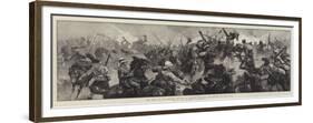 The War in the Soudan, Battle of Tamasi, Gallant Re-Capture of the Guns-William Heysham Overend-Framed Premium Giclee Print