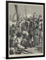 The War in the Soudan, Black Troops Leaving Massowah to Join the Forces at Souakim-William Heysham Overend-Framed Giclee Print