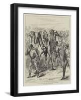The War in the Soudan, Camel Artillery on the Way to the Front-null-Framed Giclee Print