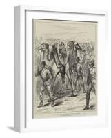 The War in the Soudan, Camel Artillery on the Way to the Front-null-Framed Giclee Print