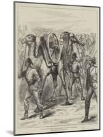 The War in the Soudan, Camel Artillery on the Way to the Front-null-Mounted Giclee Print