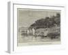 The War in the Soudan, General Earle's Landing-Place at Hamdab, on the Nile-null-Framed Giclee Print