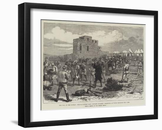 The War in the Soudan, Head-Quarters Camp, Outside Souakim, Prisoners at Work Cleaning the Camp-null-Framed Giclee Print