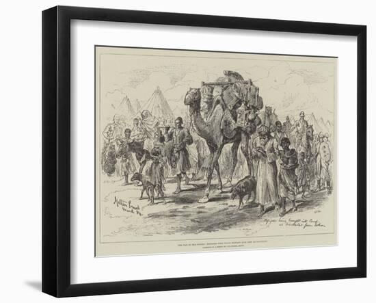 The War in the Soudan, Refugees from Tokar Brought into Camp at Trinkitat-Melton Prior-Framed Giclee Print
