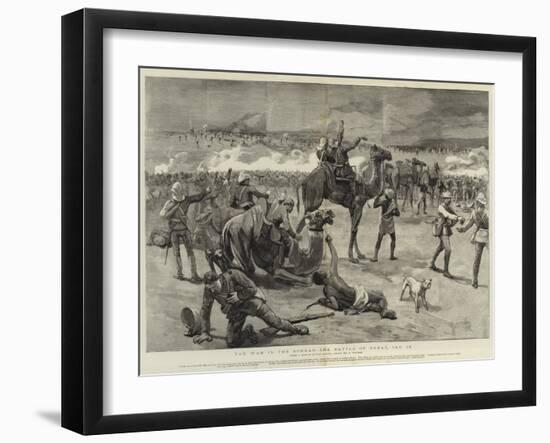 The War in the Soudan, the Battle of Gubat, 19 January-Frederic Villiers-Framed Giclee Print