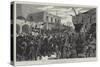 The War in the Soudan, the Naval Brigade Marching Through the Bazaar at Souakim-Melton Prior-Stretched Canvas