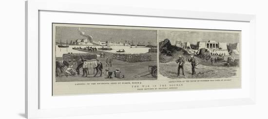 The War in the Soudan-null-Framed Premium Giclee Print