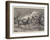 The War in Tunis, Attack of Arab Cavalry on a French Square-Richard Caton Woodville II-Framed Giclee Print