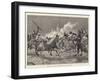 The War in Tunis, Attack of Arab Cavalry on a French Square-Richard Caton Woodville II-Framed Giclee Print