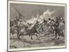 The War in Tunis, Attack of Arab Cavalry on a French Square-Richard Caton Woodville II-Mounted Giclee Print