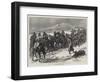 The War in Turkey, Artillery of the Russian Imperial Guard on the March-null-Framed Giclee Print