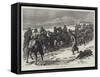 The War in Turkey, Artillery of the Russian Imperial Guard on the March-null-Framed Stretched Canvas