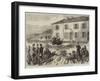 The War, Interview Between the Emperor Napoleon and Count Bismarck at Donchery, Near Sedan-null-Framed Giclee Print