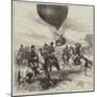 The War, M Issandier's Balloon from Paris Descending Near Dreux-null-Mounted Giclee Print