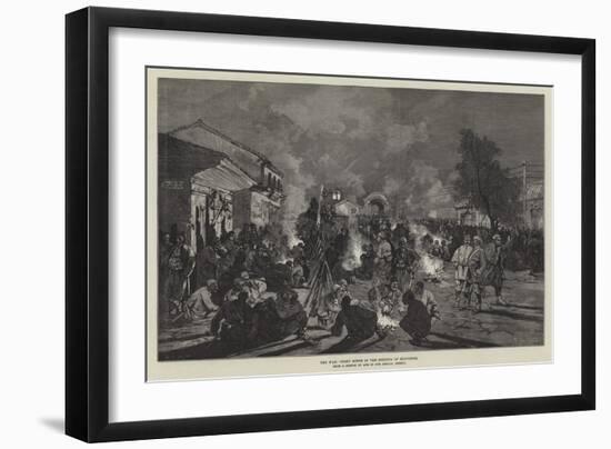 The War, Night Scene in the Streets of Rustchuk-Charles Auguste Loye-Framed Giclee Print