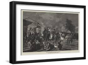 The War, Night Scene in the Streets of Rustchuk-Charles Auguste Loye-Framed Giclee Print