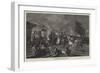 The War, Night Scene in the Streets of Rustchuk-Charles Auguste Loye-Framed Giclee Print