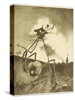 The War of the Worlds, a Martian Fighting-Machine in Action-Henrique Alvim Corr?a-Stretched Canvas