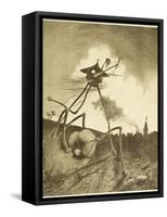 The War of the Worlds, a Martian Fighting-Machine in Action-Henrique Alvim Corr?a-Framed Stretched Canvas