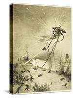 The War of the Worlds, a Martian Fighting-Machine is Destroyed by a Hit from a Shell-Henrique Alvim Corr?a-Stretched Canvas