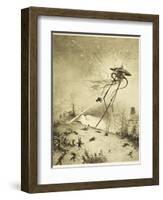 The War of the Worlds, a Martian Fighting-Machine is Destroyed by a Hit from a Shell-Henrique Alvim Corr?a-Framed Photographic Print