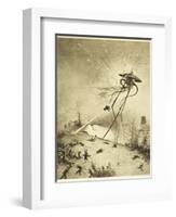 The War of the Worlds, a Martian Fighting-Machine is Destroyed by a Hit from a Shell-Henrique Alvim Corr?a-Framed Photographic Print