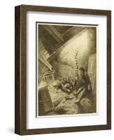 The War of the Worlds, a Martian Handling-Machine, Finds a Victim-Henrique Alvim Corr?a-Framed Art Print