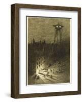 The War of the Worlds, a Martian Machine Contemplates the Drunken Crowd-Henrique Alvim Corr?a-Framed Photographic Print