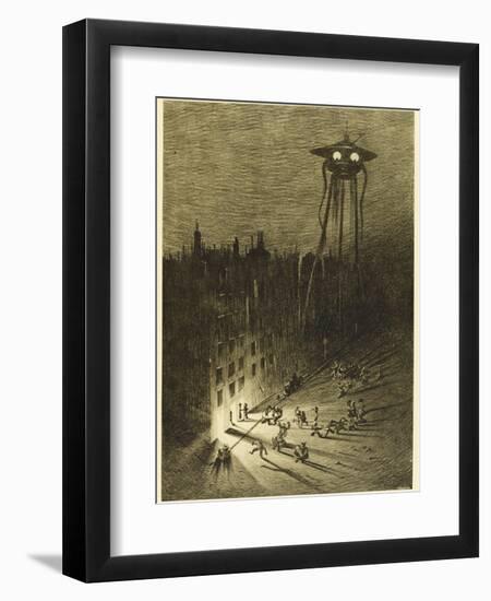 The War of the Worlds, a Martian Machine Contemplates the Drunken Crowd-Henrique Alvim Corr?a-Framed Photographic Print