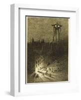 The War of the Worlds, a Martian Machine Contemplates the Drunken Crowd-Henrique Alvim Corr?a-Framed Photographic Print