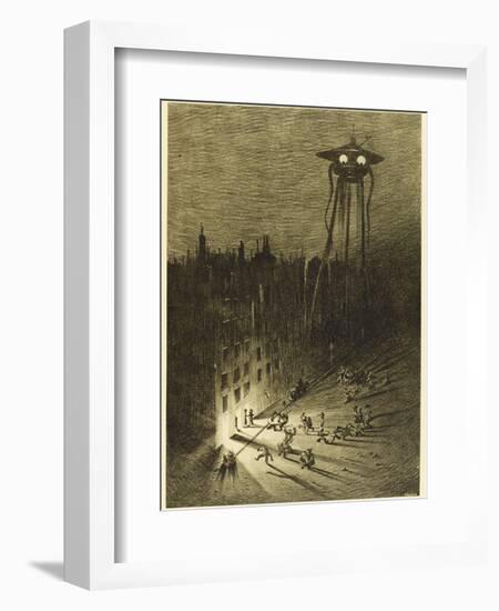 The War of the Worlds, a Martian Machine Contemplates the Drunken Crowd-Henrique Alvim Corr?a-Framed Photographic Print