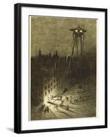 The War of the Worlds, a Martian Machine Contemplates the Drunken Crowd-Henrique Alvim Corr?a-Framed Photographic Print