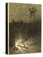 The War of the Worlds, a Martian Machine Contemplates the Drunken Crowd-Henrique Alvim Corr?a-Stretched Canvas