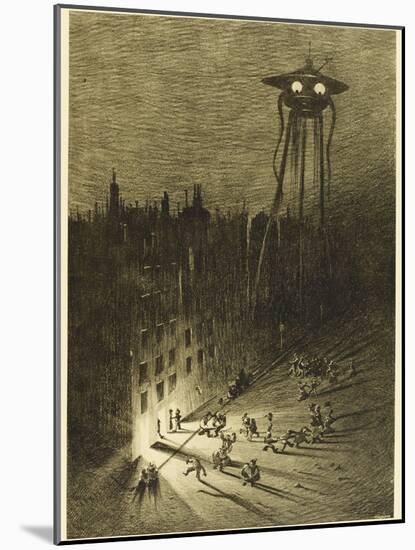 The War of the Worlds, a Martian Machine Contemplates the Drunken Crowd-Henrique Alvim Corr?a-Mounted Photographic Print