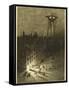 The War of the Worlds, a Martian Machine Contemplates the Drunken Crowd-Henrique Alvim Corr?a-Framed Stretched Canvas
