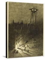 The War of the Worlds, a Martian Machine Contemplates the Drunken Crowd-Henrique Alvim Corr?a-Stretched Canvas