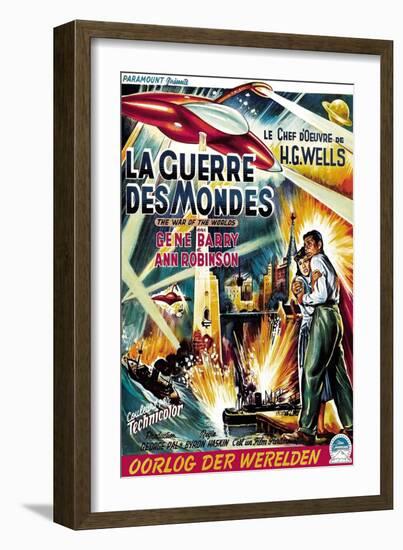 The War of the Worlds (AKA La Guerre Des Mondes), From Left, Ann Robinson, Gene Barry, 1953-null-Framed Art Print