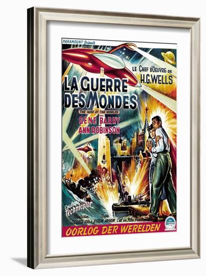 The War of the Worlds (AKA La Guerre Des Mondes), From Left, Ann Robinson, Gene Barry, 1953-null-Framed Art Print