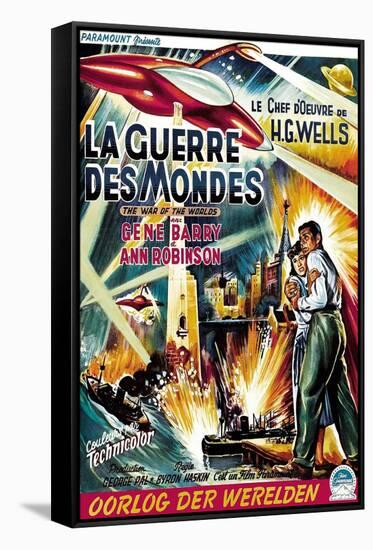 The War of the Worlds (AKA La Guerre Des Mondes), From Left, Ann Robinson, Gene Barry, 1953-null-Framed Stretched Canvas