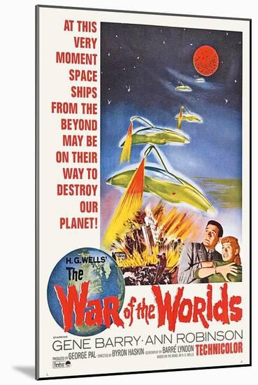 The War of the Worlds, Bottom From Left: Gene Barry, Ann Robinson, 1953-null-Mounted Art Print