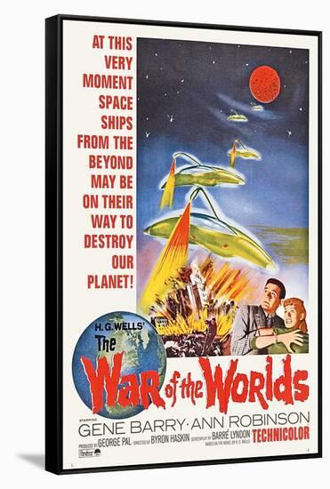 The War of the Worlds, Bottom From Left: Gene Barry, Ann Robinson, 1953-null-Framed Stretched Canvas