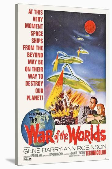The War of the Worlds, Bottom From Left: Gene Barry, Ann Robinson, 1953-null-Stretched Canvas