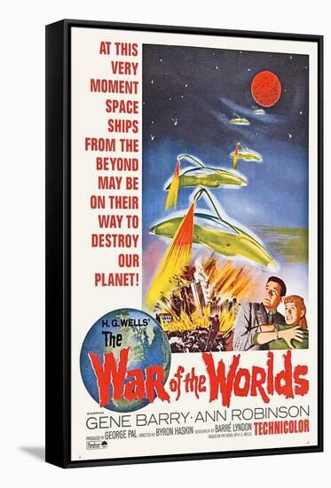 The War of the Worlds, Bottom From Left: Gene Barry, Ann Robinson, 1953-null-Framed Stretched Canvas