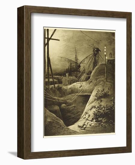 The War of the Worlds, Dead London Devastated by the Martian Attack-Henrique Alvim Corr?a-Framed Photographic Print