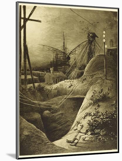 The War of the Worlds, Dead London Devastated by the Martian Attack-Henrique Alvim Corr?a-Mounted Photographic Print