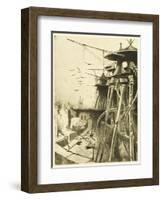 The War of the Worlds, The Fighting-Machines, Harmless Without Their Martian Crews-Henrique Alvim Corr?a-Framed Art Print