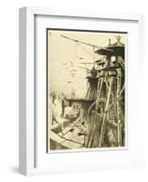 The War of the Worlds, The Fighting-Machines, Harmless Without Their Martian Crews-Henrique Alvim Corr?a-Framed Art Print