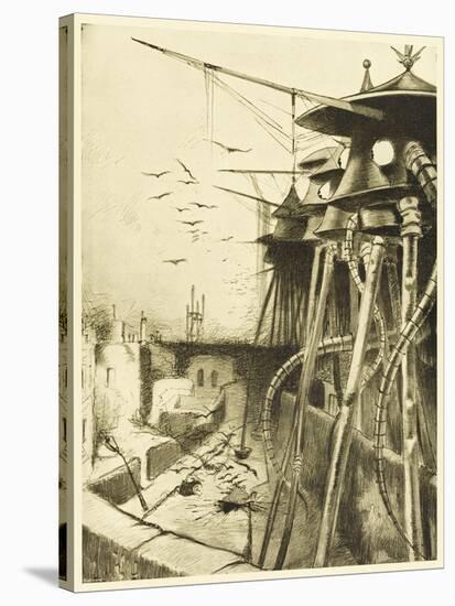 The War of the Worlds, The Fighting-Machines, Harmless Without Their Martian Crews-Henrique Alvim Corr?a-Stretched Canvas